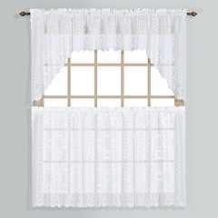 White Kitchen Curtains Drapes Window Treatments Home Decor