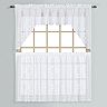 United Curtain Co. Rochelle Lace Swag Tier Kitchen Window Curtains