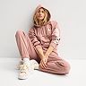 Women's adidas Essentials 3-Stripes Sportswear Quarter-Zip Hoodie & Pants Matching Set