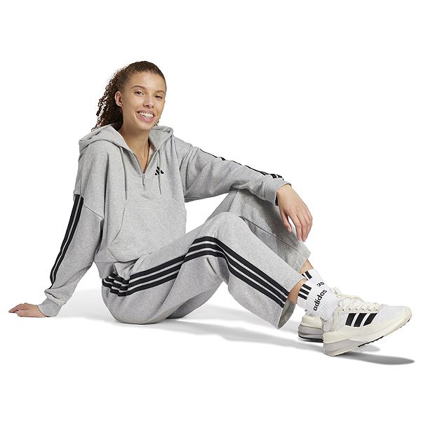 Women's adidas Essentials 3-Stripes French Terry Sportswear Hoodie & French  Terry Pants Matching Set