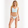 Juniors' SO® Textured Lace Trim Cami & Bikini Panty Matching Set