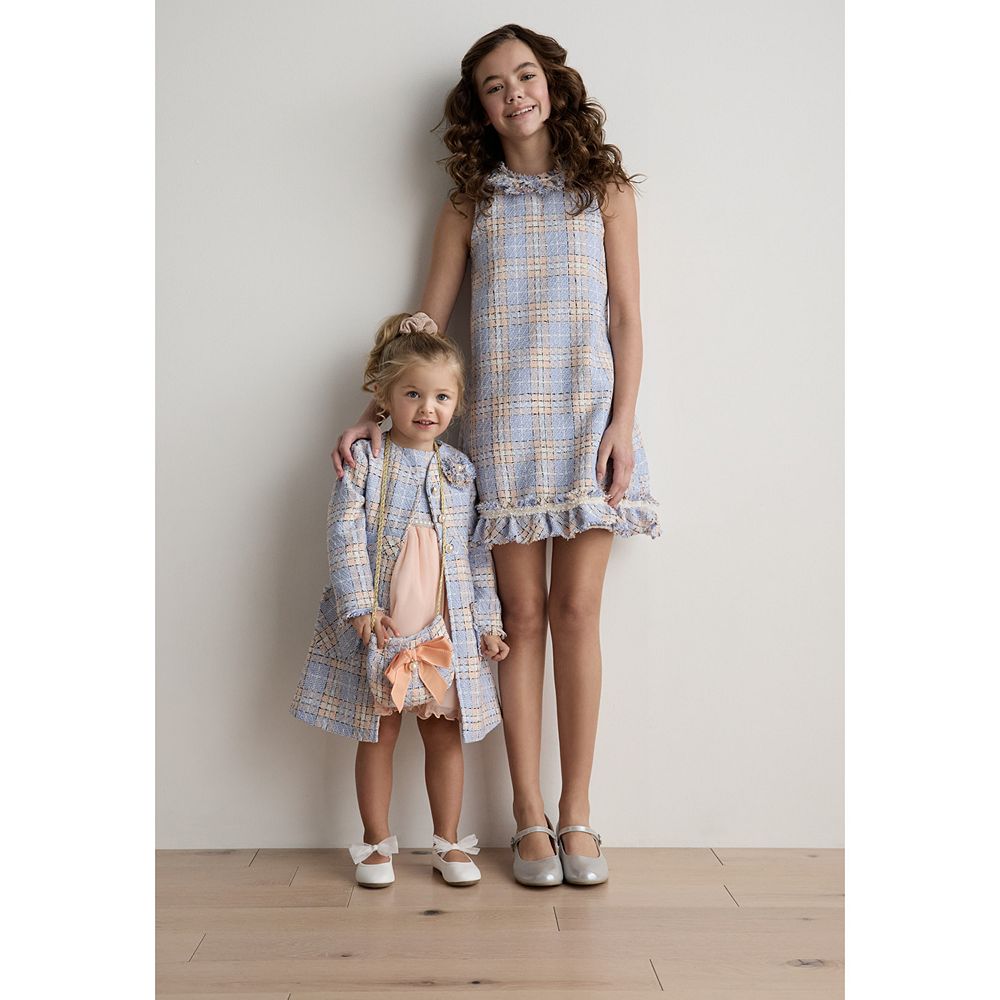 Girls' Blueberi Boulevard Boucle Coat & Dress Collection