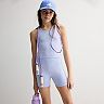 Girls 4-20 adidas Melange Active Tank Top & Bike Shorts Matching Set