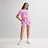 Disney's Lilo & Stitch Chill Vibes Playing Ukulele Juniors' Skimmer Graphic Tee & Shorts Matching Set