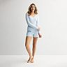 Women's Sonoma Goods For Life® Pointelle Sleep Shorts & Sleep Top Matching Set