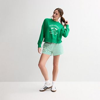 Women's Sonoma Goods For Life® Boxy Crewneck Graphic Sweatshirt, Shorts, Skirt & Tee Matching Separates