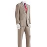 Chaps Classic-Fit Sharkskin Tan Suit Separates