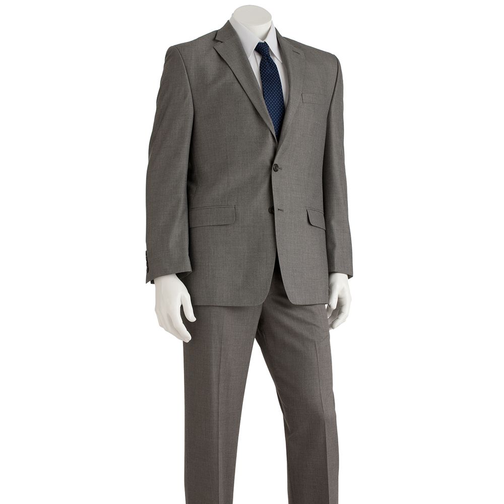 Chaps ClassicFit Pindot Gray Suit Separates