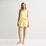 Women's Sonoma Goods For Life® Linen Like Woven Pajama Shorts & Pajama Top Matching Set