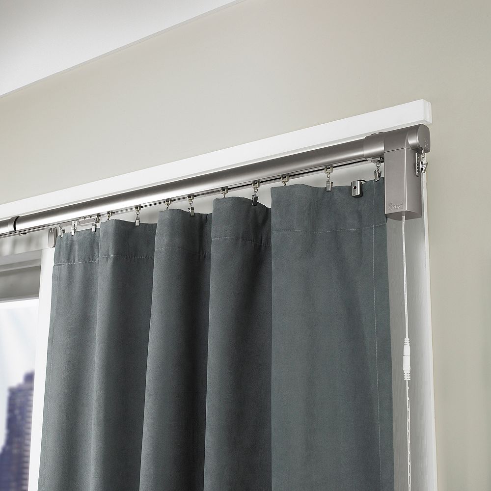 Erod Side Open Remote Controlled Motorized Window Curtain Rod