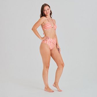 Juniors' Ninety-Nine° Wavy Stripe Swim Separates
