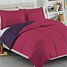 Solid Microfiber Down-Alternative Reversible Comforter Set