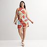 Plus Size INTEMPO™ Plisse Tank Top & Shorts Matching Set