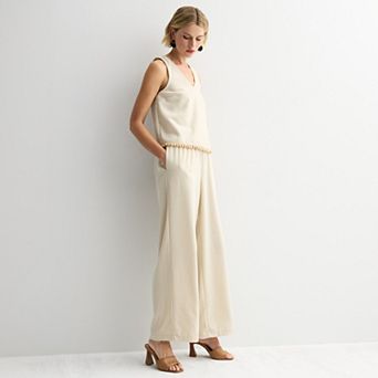 Women's INTEMPO™ Wooden Beads Tank Top & Pants Matching Set