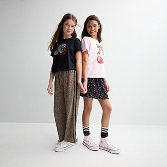 Girls 7-16 eyeshadow Oversized Graphic Tee & Bottoms Collection