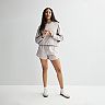 Women's FLX Hooded Heavyweight Jersey Popover Top & Shorts Matching Set