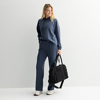 Women's FLX High Rise Solace Straight Leg Pants & Hooded Popover Matching Set