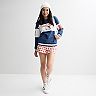 Juniors' Hello Kitty Gingham Fleece Shorts & Graphic Sweatshirt Matching Set