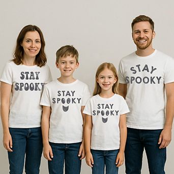 Stay Spooky Halloween Matching Family Graphic Tees