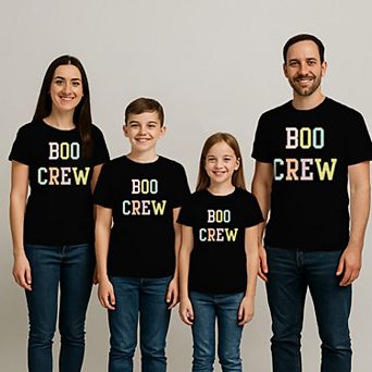 Boo Crew Halloween Matching Family Graphic Tees