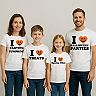 I Pumpkin Heart Halloween Matching Family Graphic Tees