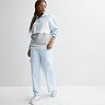 Juniors' Limited Too Cargo Wide Leg Sweatpants & Color Block Half Zip Sweatshirt Matching Set