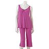 Apt. 9® Lily Lace Trim Pajama Separates