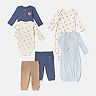 Newborn Baby Boys Huggies Babywear® 100% Organic 2-Pack Ribbed Pants, Bodysuits, Sleeper Gowns Matching Separates Sets