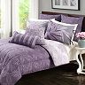 Wild Olive Chrysanthemum 7-pc. Reversible Comforter Set