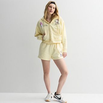 Juniors' Hello Kitty Fleece Shorts & Hoodie Matching Set