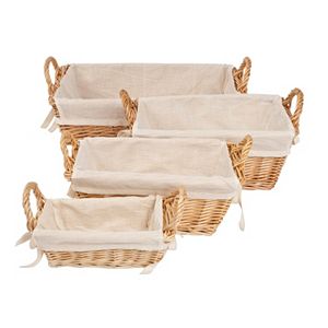 Burt's Bees Baby Rectangular Organic Storage Baskets & Liners