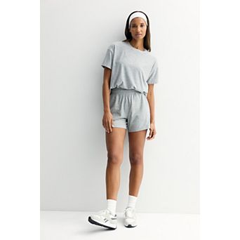 Women's FLX Wander Boyfriend High-Rise Shorts & Oversized T-Shirt Matching Set
