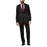 Men's Haggar Tailored-Fit Pinstripe Gray Travel Performance Suit Separates