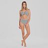 Women's Freshwater Shirred Back Brief Swim Top & Swim Bottoms Matching Separates