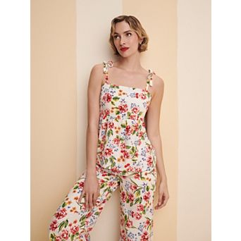 Women's LC Lauren Conrad Babydoll Tank Top & Pull-On Soft Pants Matching Set