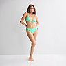 Juniors' Ninety-Nine° Tall Sliding Triangle Bikini Top & Bottoms Matching Swimwear