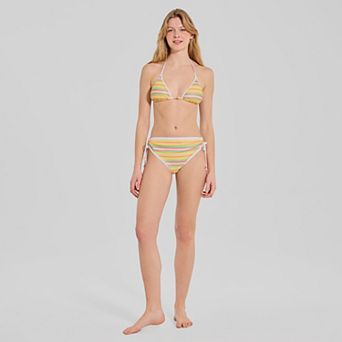 Juniors' Ninety-Nine° Triangle Bikini Top & Bottom Matching Swimwear