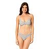 Juniors' Hurley Scrunch Stripe Bikini Top & Bottoms Matching Swimwear