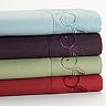 Leaf Embroidery Microfiber Sheet Set
