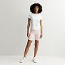 Women's FLX Affirmation Short Sleeve Tee & Athletic Bike Shorts Matching Separates