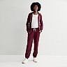 Juniors' SO® Core Zip-Up Hoodie & Foldover Fleece Jogger Pants Matching Set