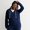 Juniors' Plus Size SO® Core Zip Hoodie & Foldover Fleece Jogger Pants Matching Separates