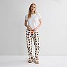 Juniors' Plush Halloween Print Shorts & Pants Matching Set
