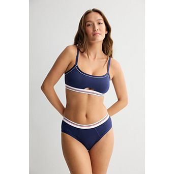 Juniors' SO® Multi-Pack Varsity Scoop Bralettes & Panties Matching Separates