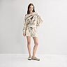 Juniors' Ford Bronco Camo Off-The-Shoulder Top & Shorts Matching Set