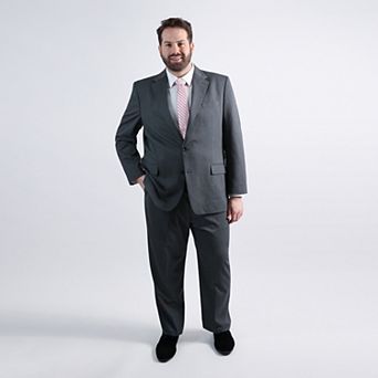 Big & Tall J.M. Haggar Diamond Weave Classic Fit Suit Jacket & Suit Separates Pant Matching Set