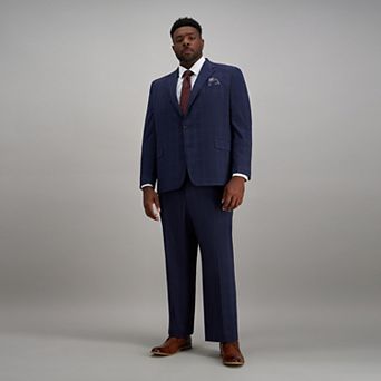Big & Tall J.M. Haggar Slim Fit Plaid Suit Jacket & Suit Pant Matching Set