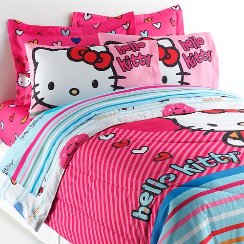 Sanrio Hello Kitty Free Time Reversible Bed Set