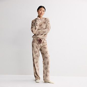 Juniors' Mighty Fine Plush Long Sleeve Pullover Hoodie & Lounge Shorts Matching Separates