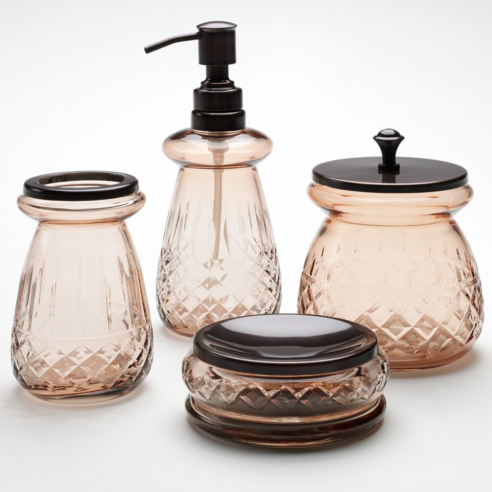Home Classics® Etched Glass Bath Accessories